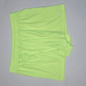 🏃‍♀️ Nike Dri Fit athletic running workout shorts. Fluorescent yellow. Large.